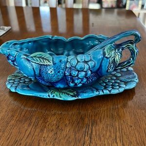 Inarco Mood Indigo Gravy boat and Spoon